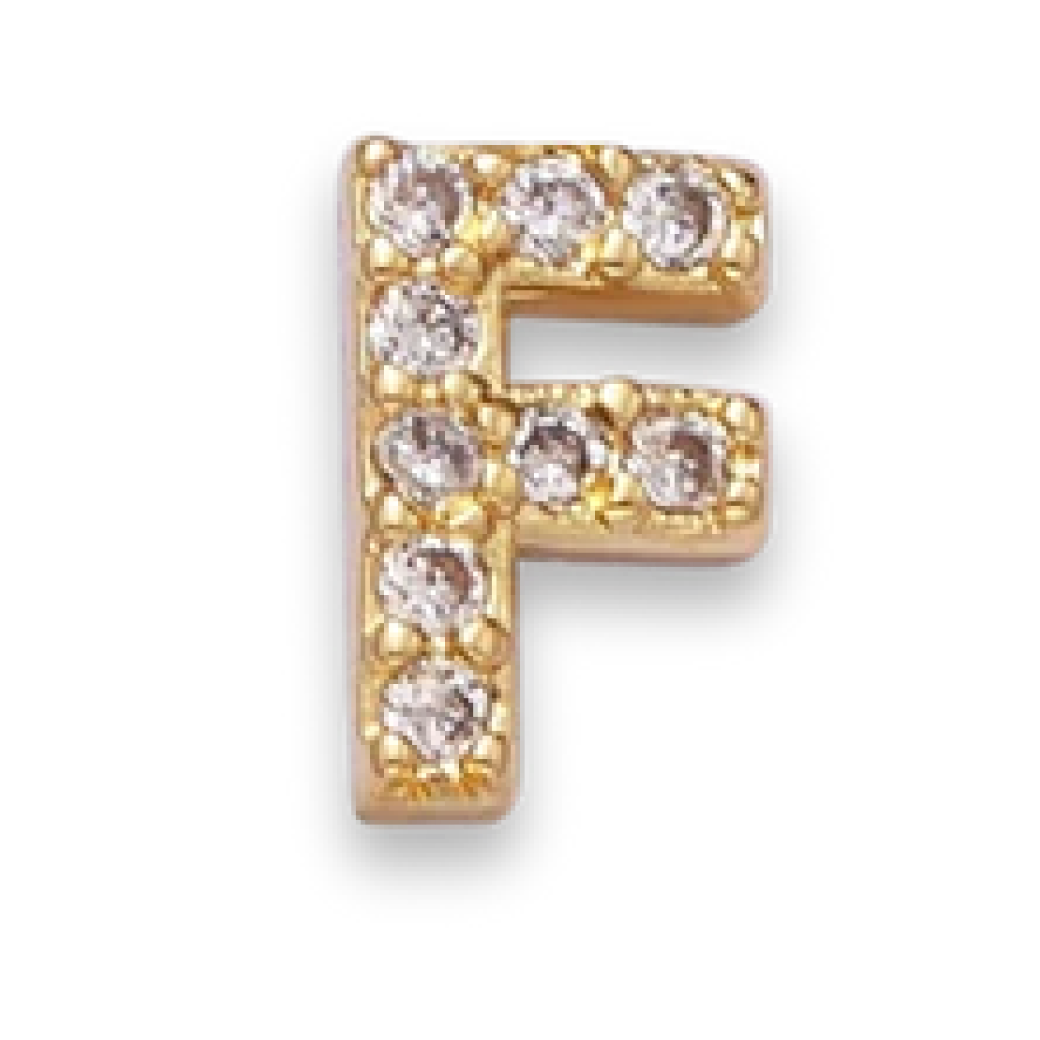 F Pavé Letter