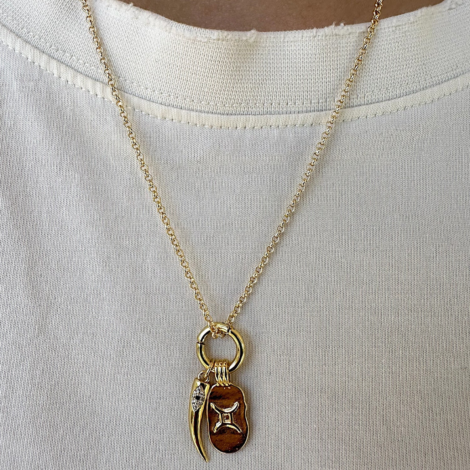 Evil Eye Horn Charm