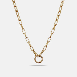 CHARM KEEPER pave pull open chain