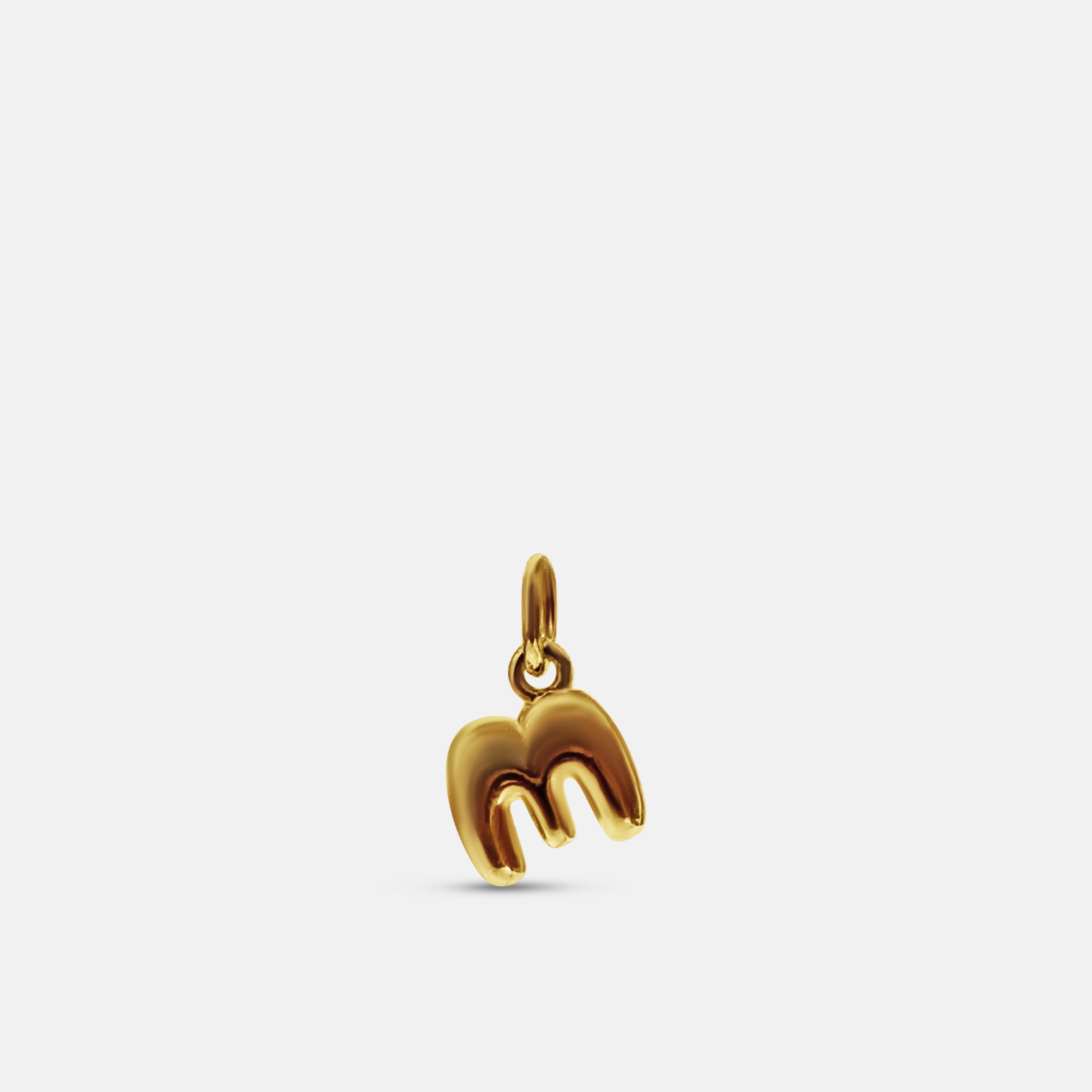 Mini Retro Bubble Letter Charm