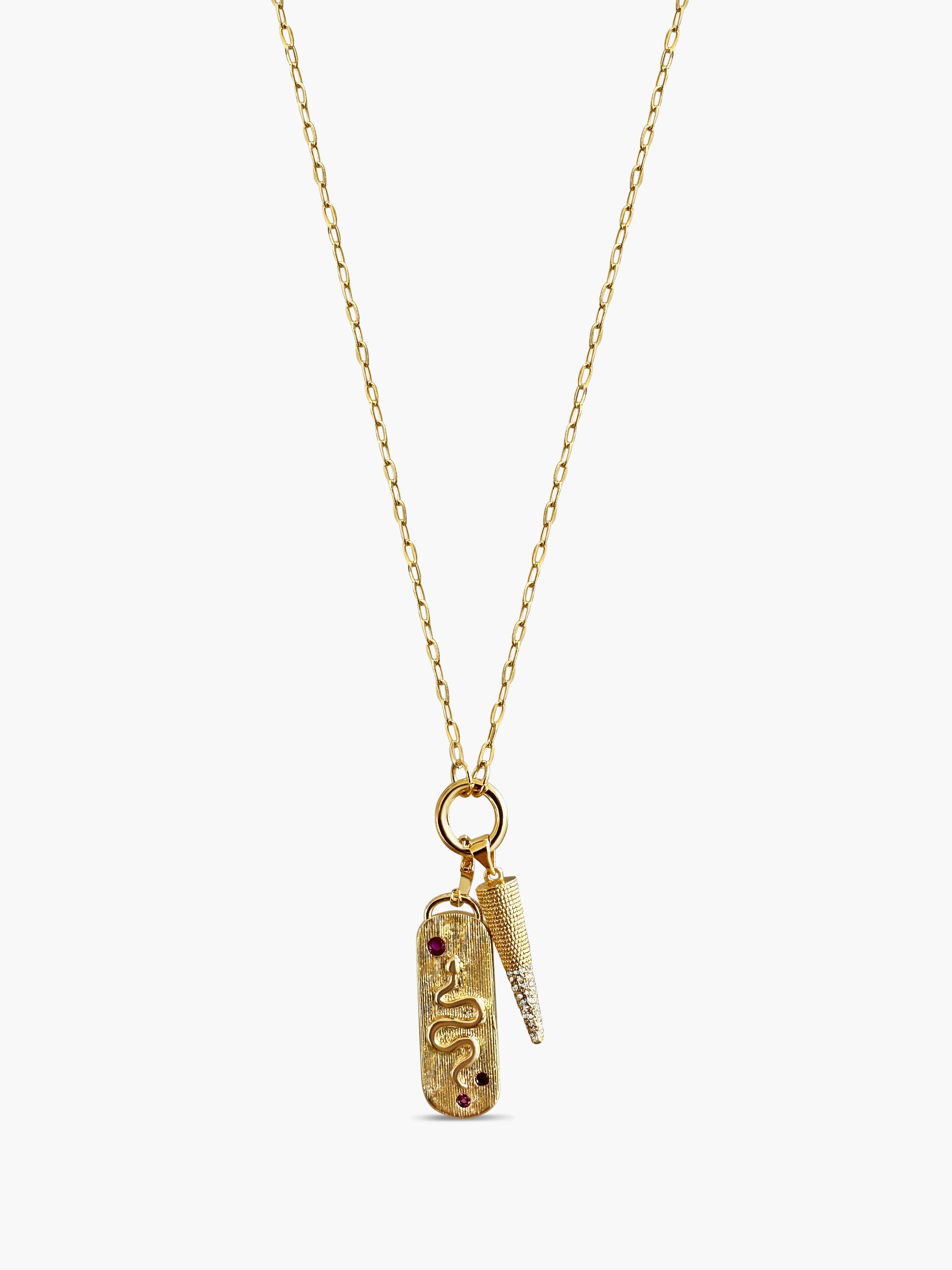 Dainty Paperclip Charm Chain