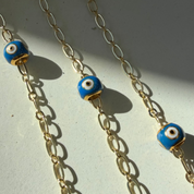 Evil Eye Bead Chain Bracelet