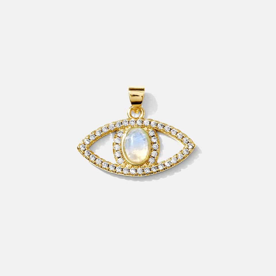 Majestic Opal Pave Evil Eye Charm
