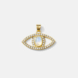 Majestic Opal Pave Evil Eye Charm