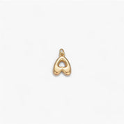 Mini Retro Bubble Letter Charm