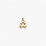 Mini Retro Bubble Letter Charm