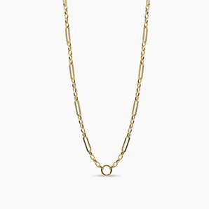 Five Link Mixed Paperclip Charm Chain