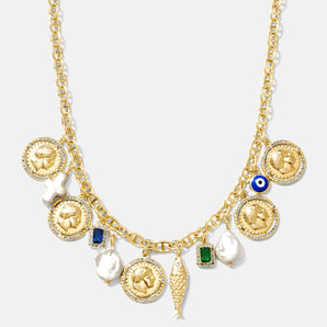 Odyssey Coin Charm Necklace