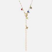 Selene Amulet Rosary Lariat