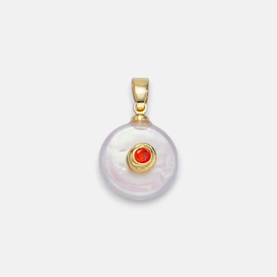 Pearl Birthstone Charm
