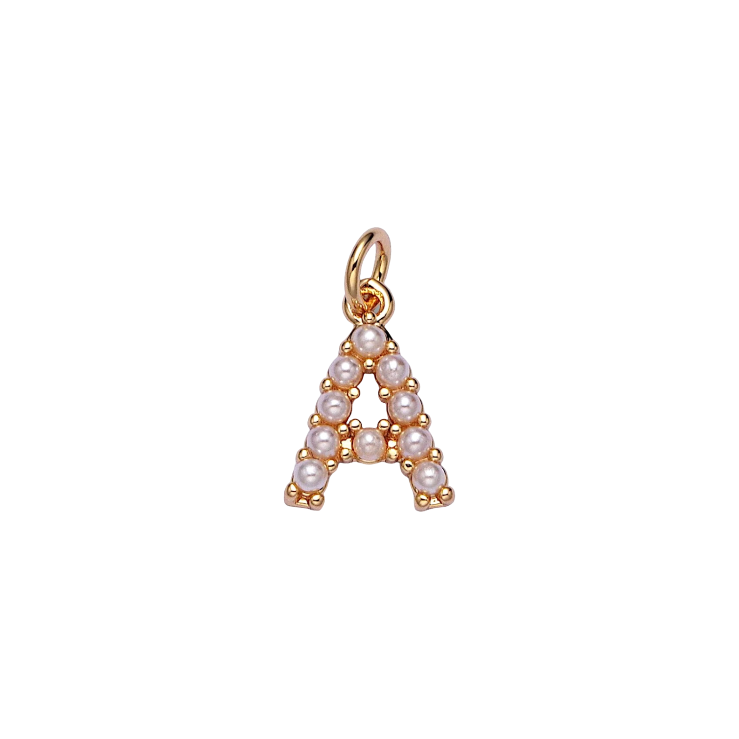 Pearl Letter Charm