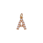 Pearl Letter Charm