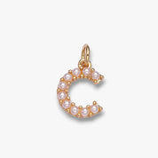Pearl Letter Charm