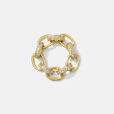 Eleni Pave Chunky Chain Ring
