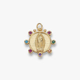 Rainbow Virgin Mary Medallion