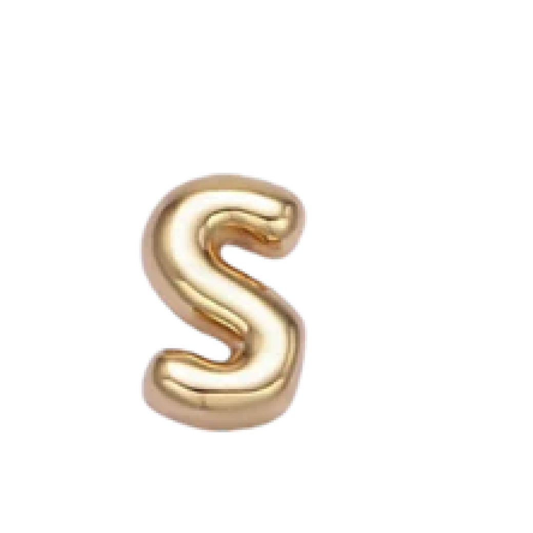 S Bubble Letter