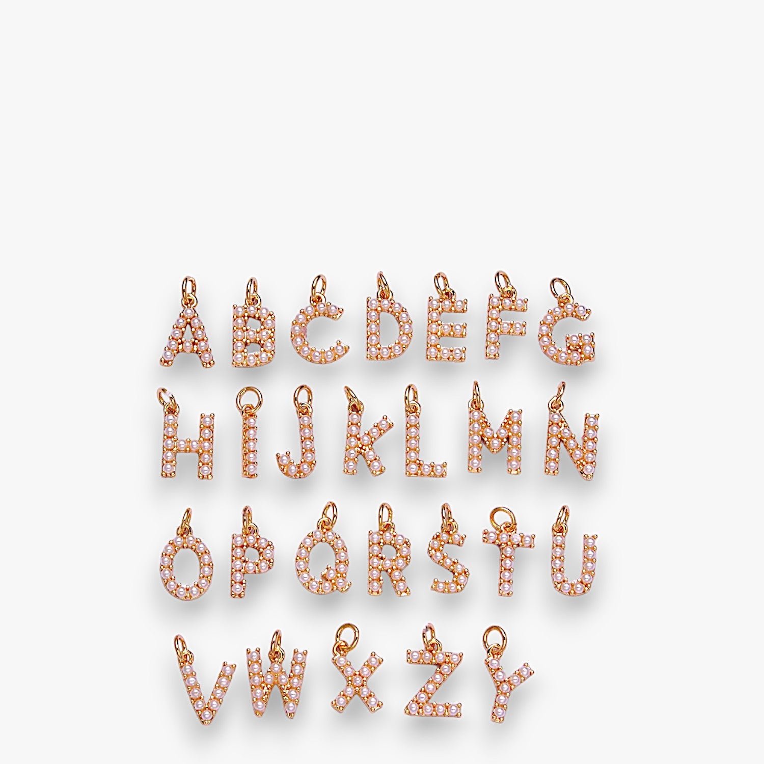 Pearl Letter Charm