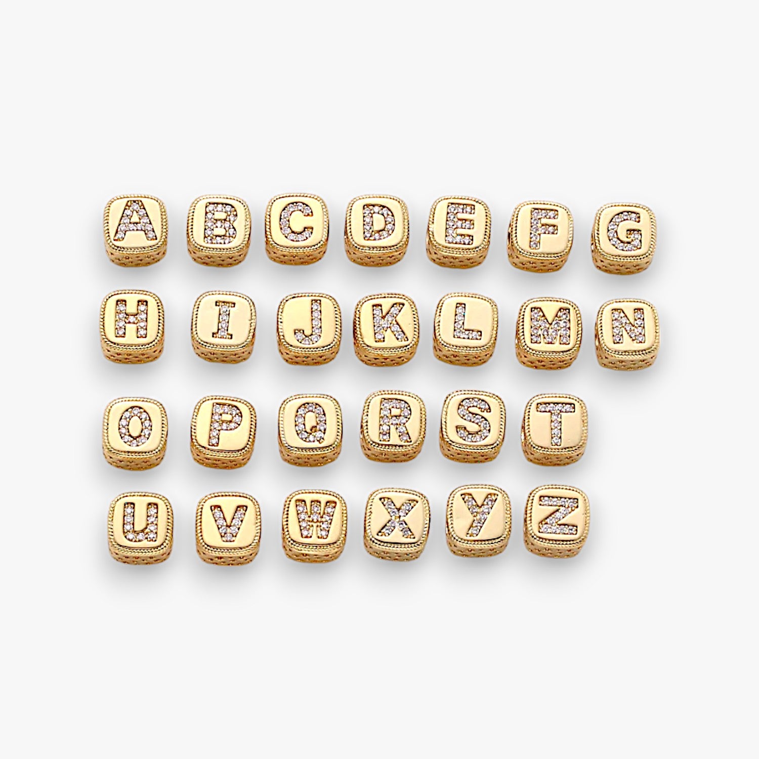 Mystic Script Letter Reversible Infinity Bead