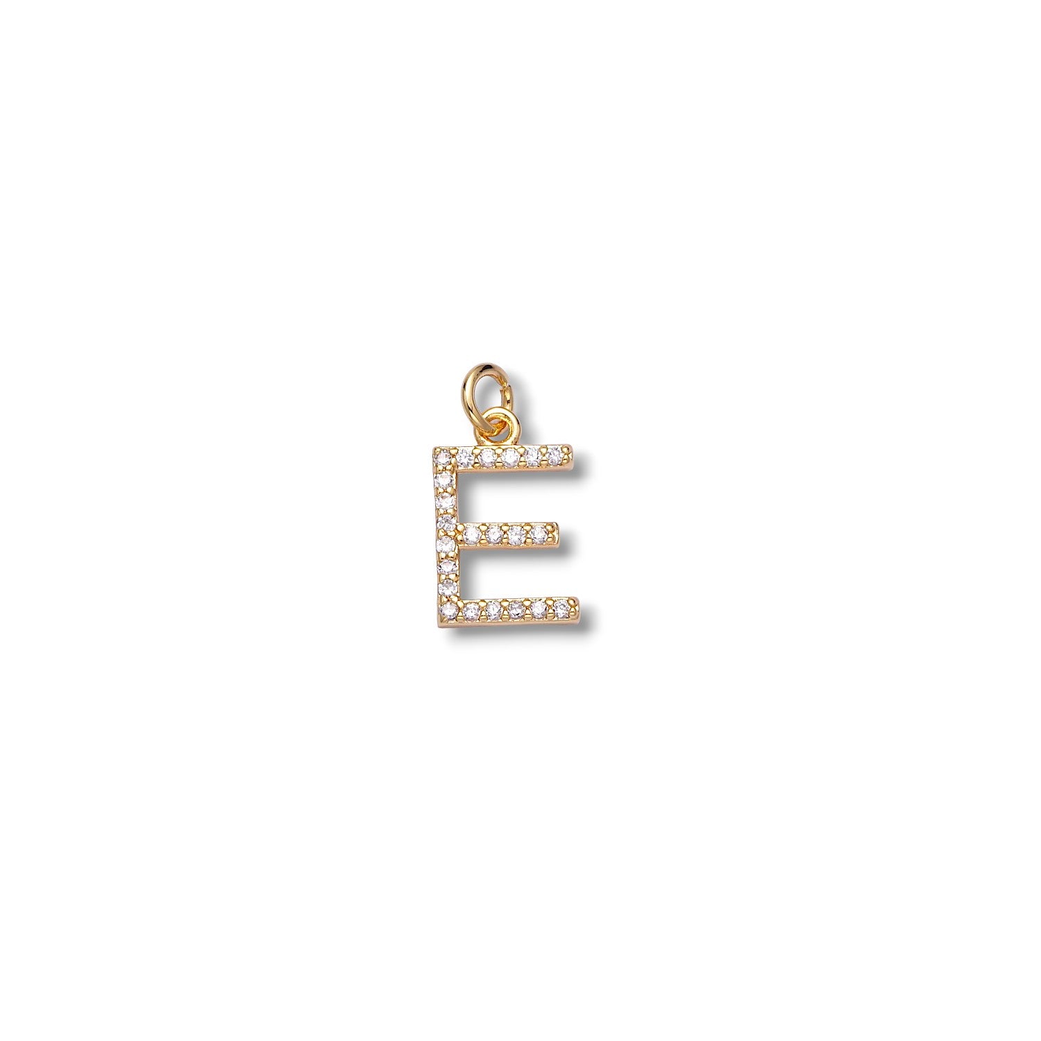 Micro Pave Letter Charm