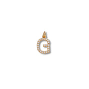 Micro Pave Letter Charm