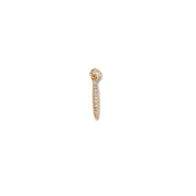 Micro Pave Letter Charm