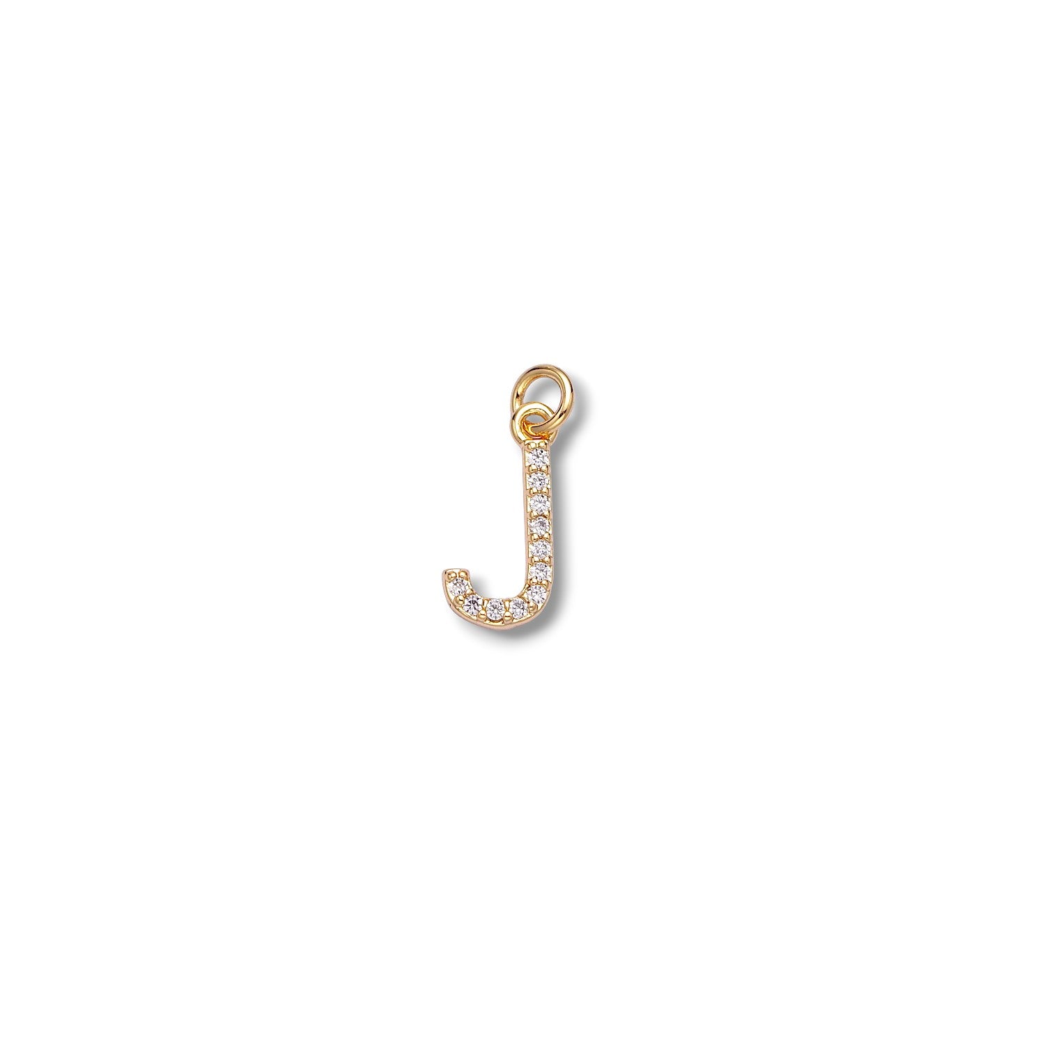 Micro Pave Letter Charm