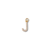 Micro Pave Letter Charm