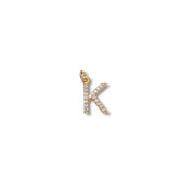 Micro Pave Letter Charm