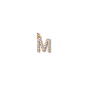 Micro Pave Letter Charm