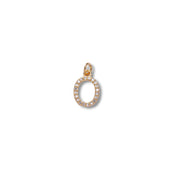 Micro Pave Letter Charm