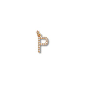 Micro Pave Letter Charm