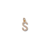 Micro Pave Letter Charm
