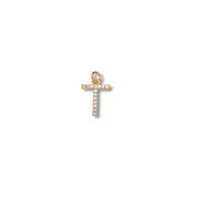 Micro Pave Letter Charm