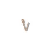 Micro Pave Letter Charm