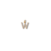 Micro Pave Letter Charm