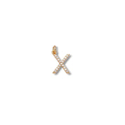 Micro Pave Letter Charm