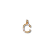 Micro Pave Letter Charm