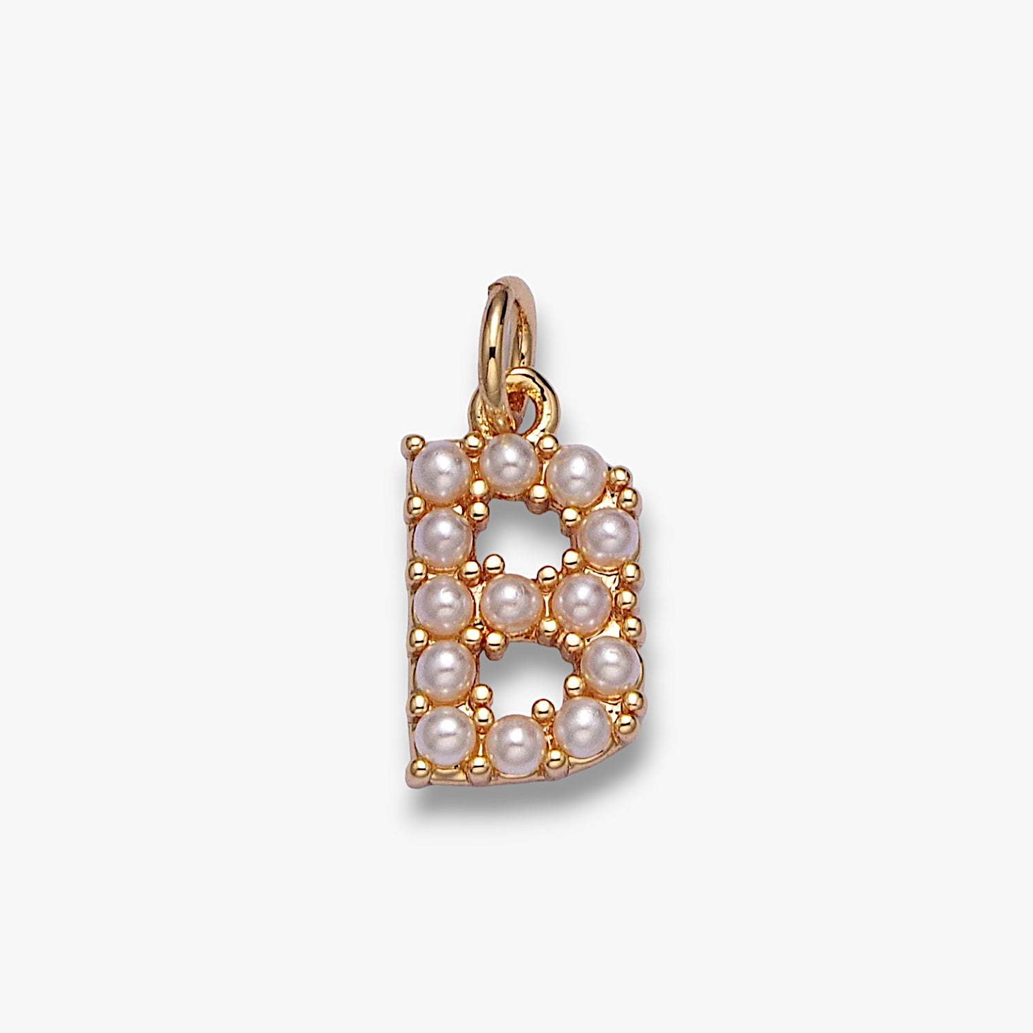 Pearl Letter Charm