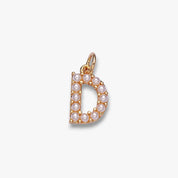 Pearl Letter Charm