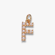 Pearl Letter Charm
