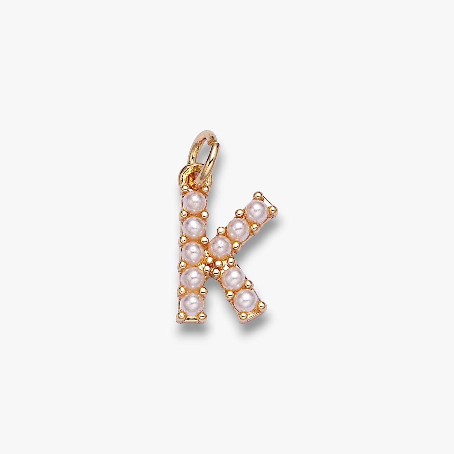 Pearl Letter Charm