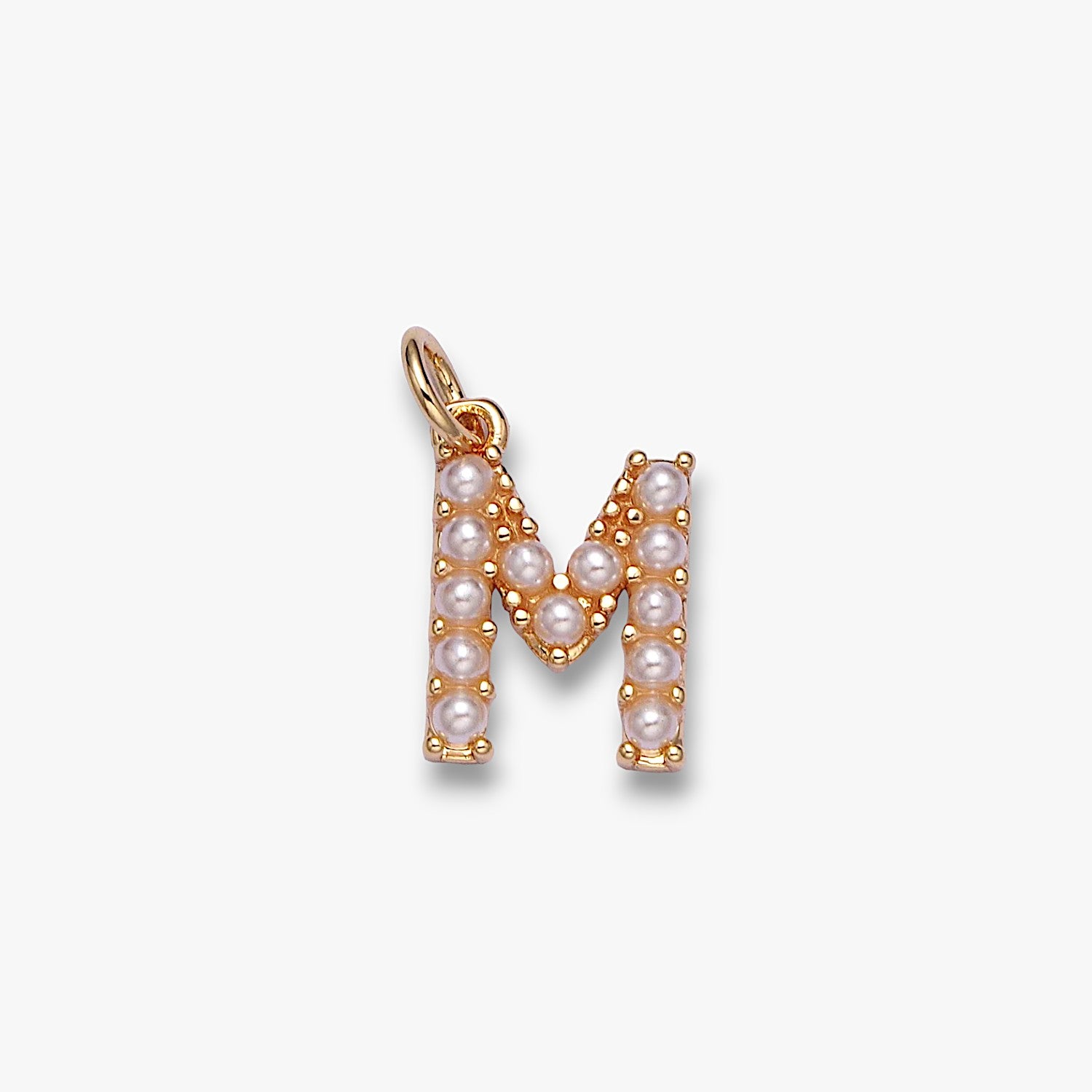 Pearl Letter Charm