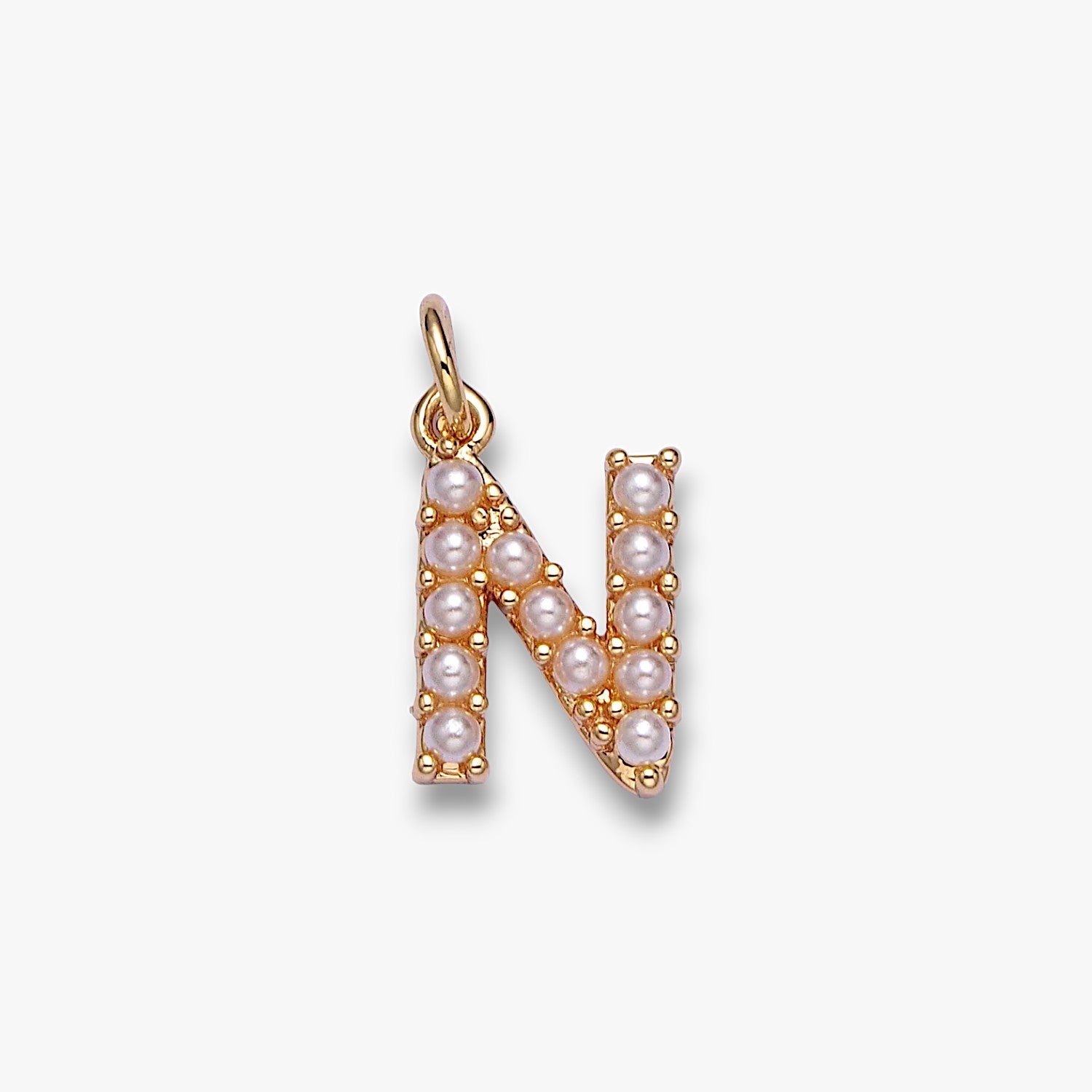 Pearl Letter Charm