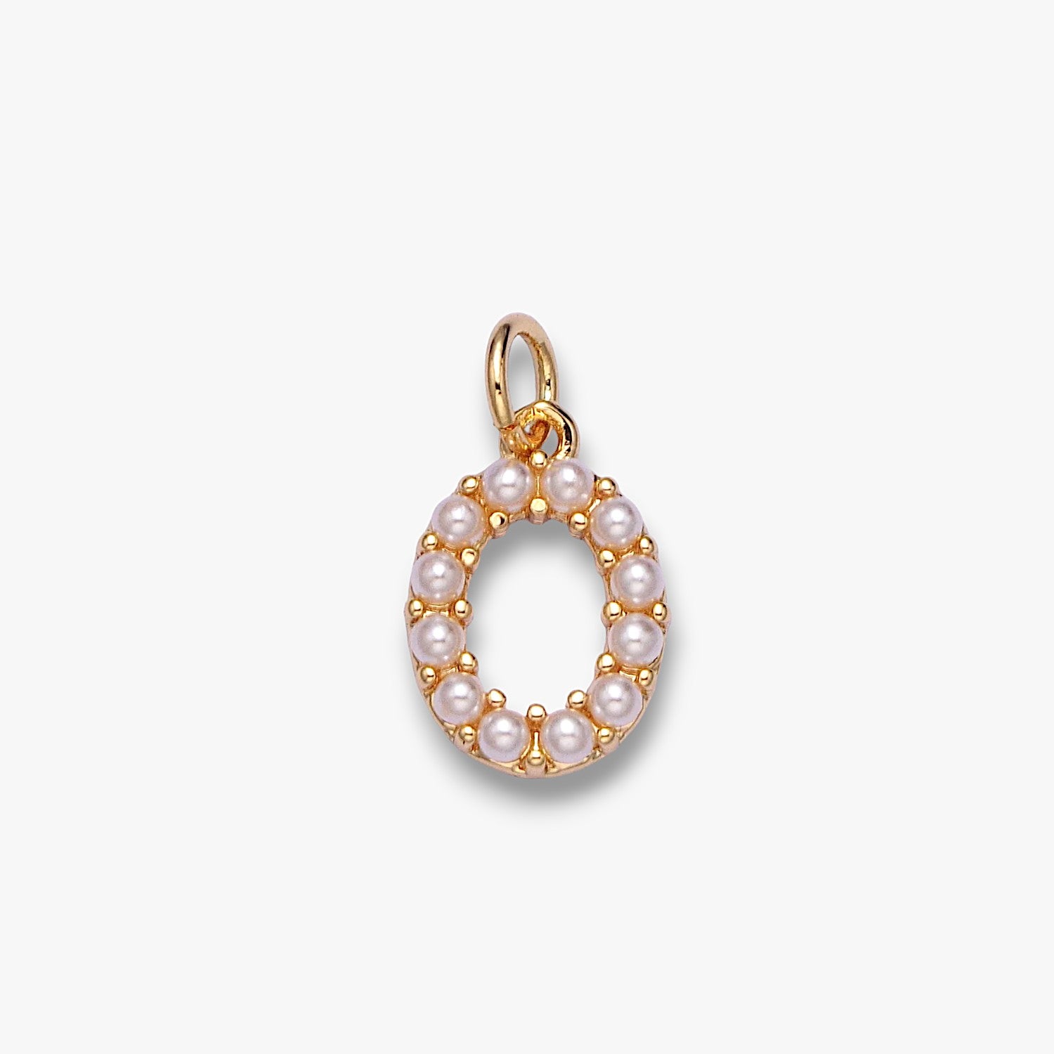 Pearl Letter Charm