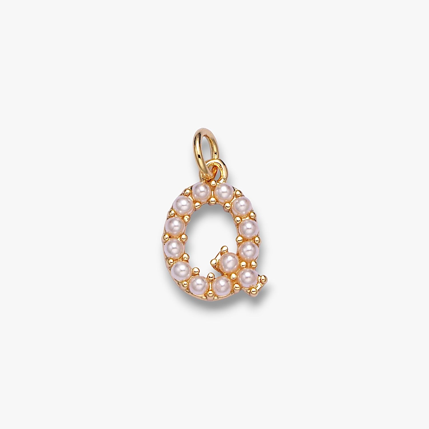Pearl Letter Charm