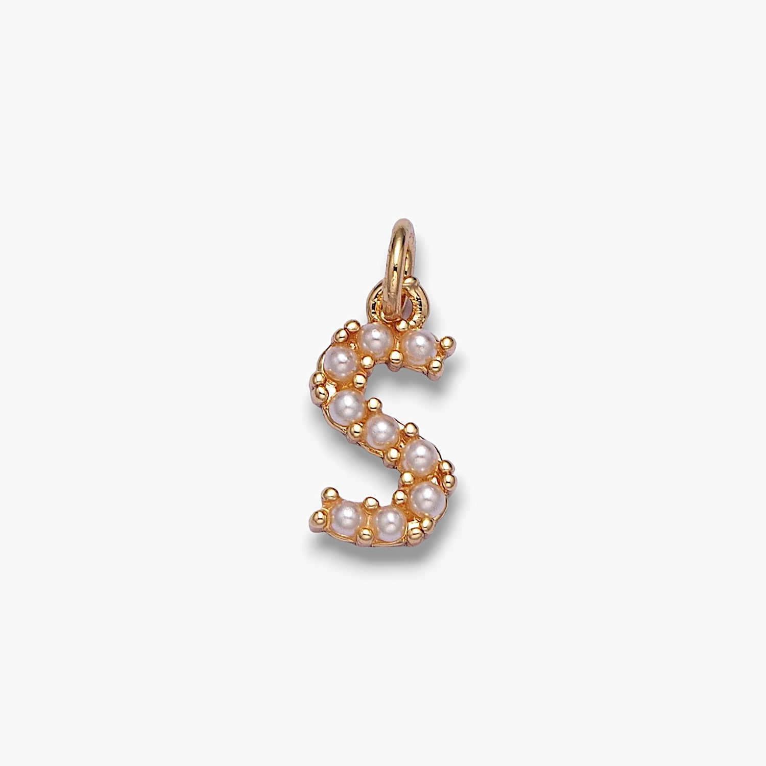 Pearl Letter Charm