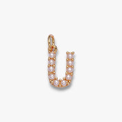 Pearl Letter Charm