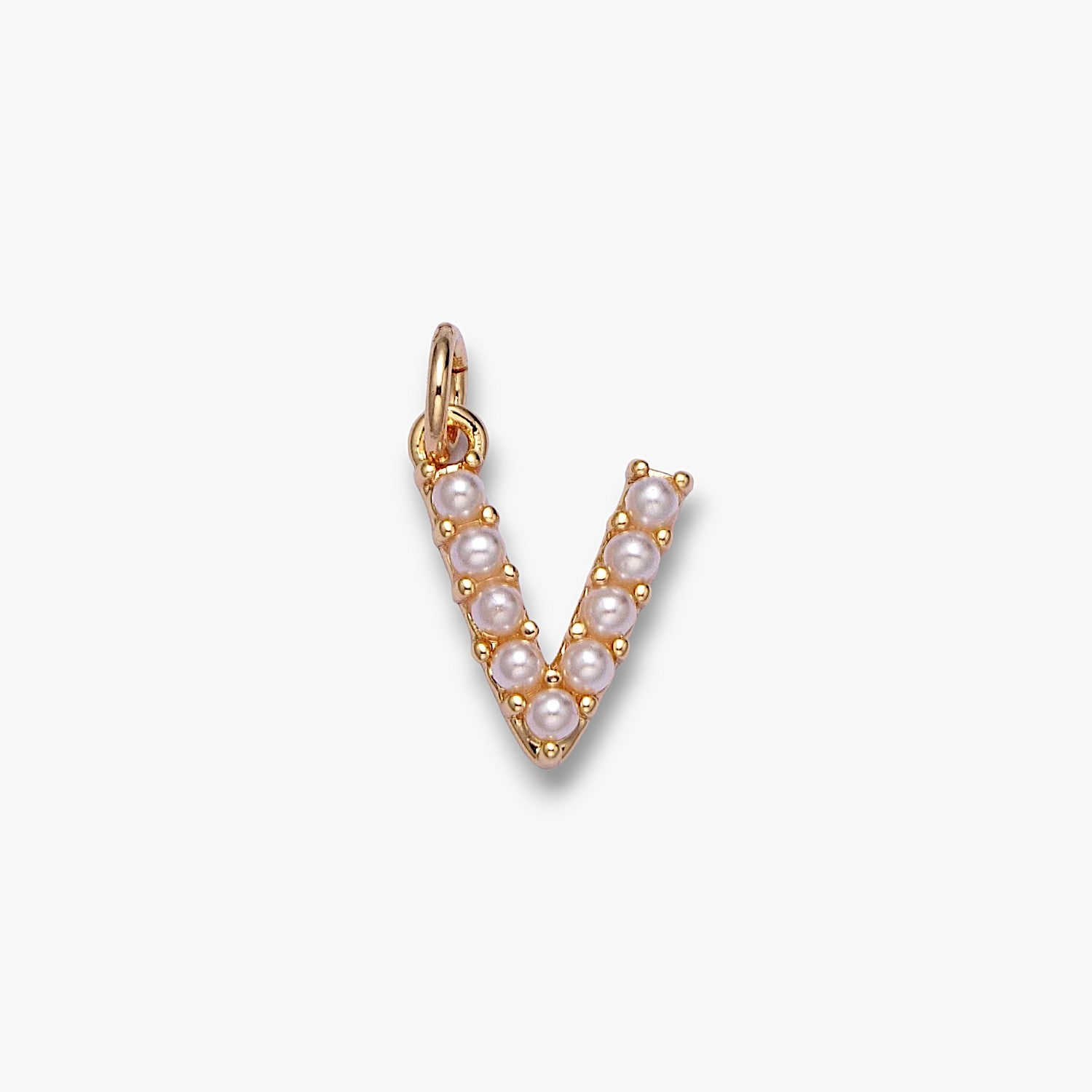 Pearl Letter Charm