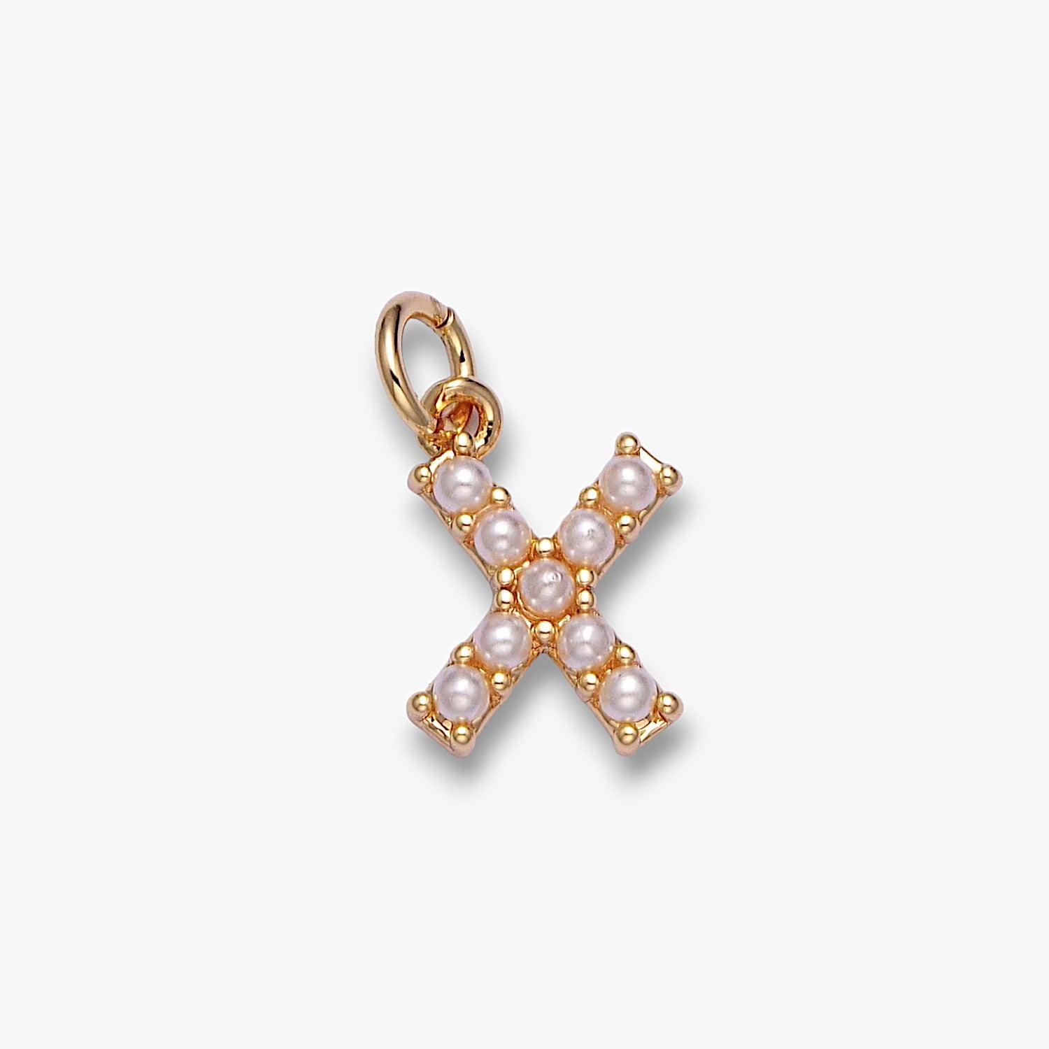 Pearl Letter Charm