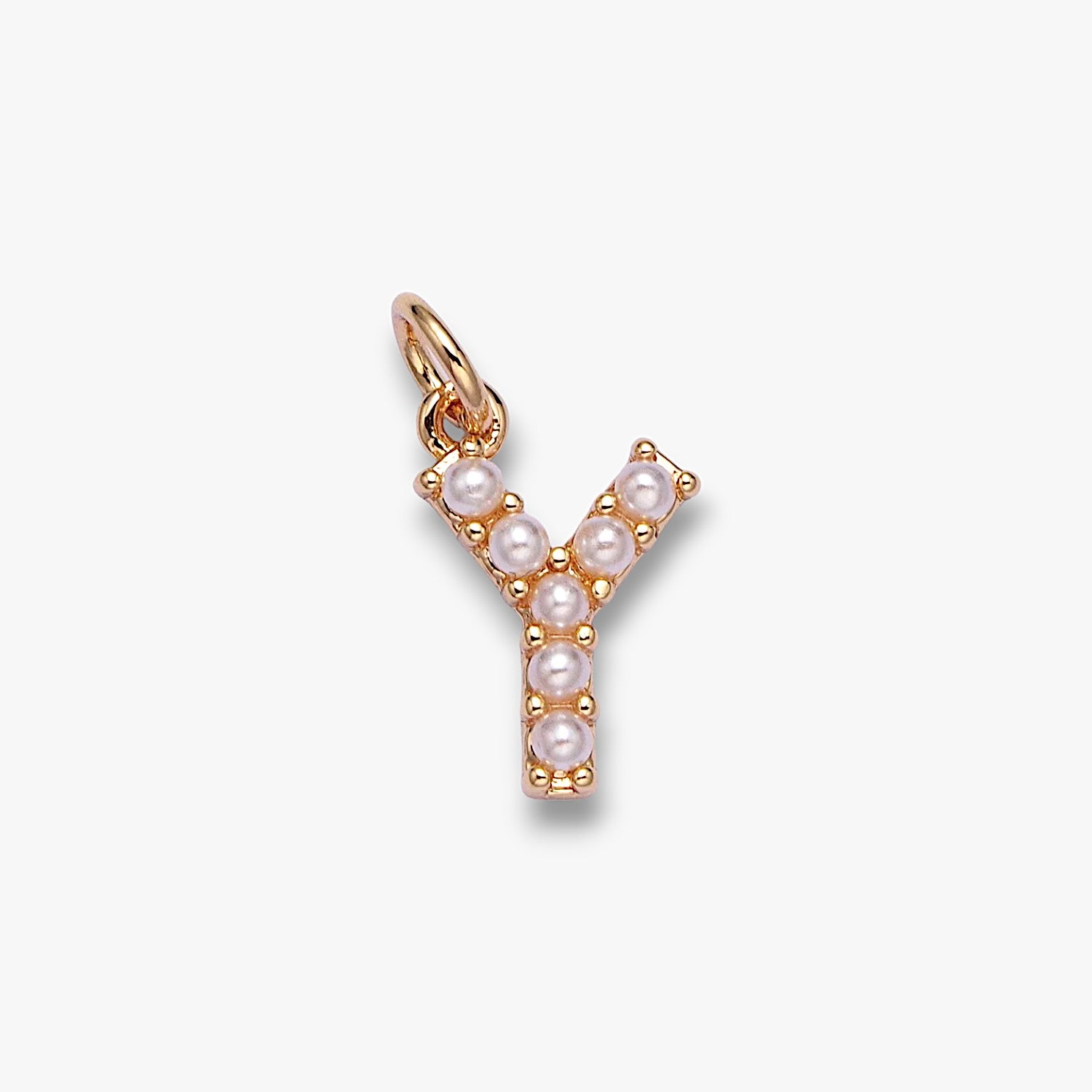 Pearl Letter Charm